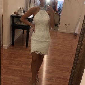 White Sherri hill cocktail size 0